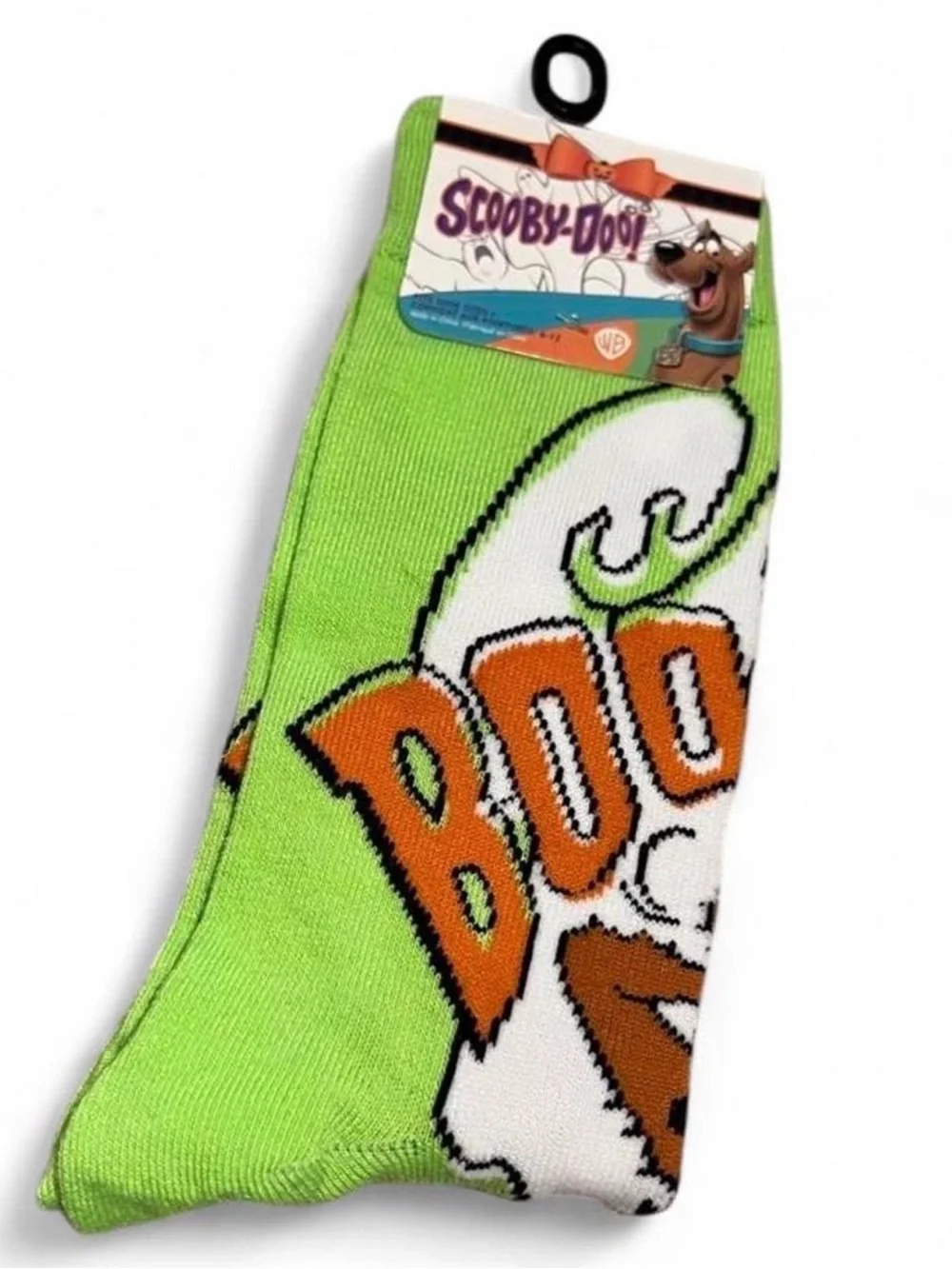 New Scooby Doo Halloween Green Graphic Crew Socks
